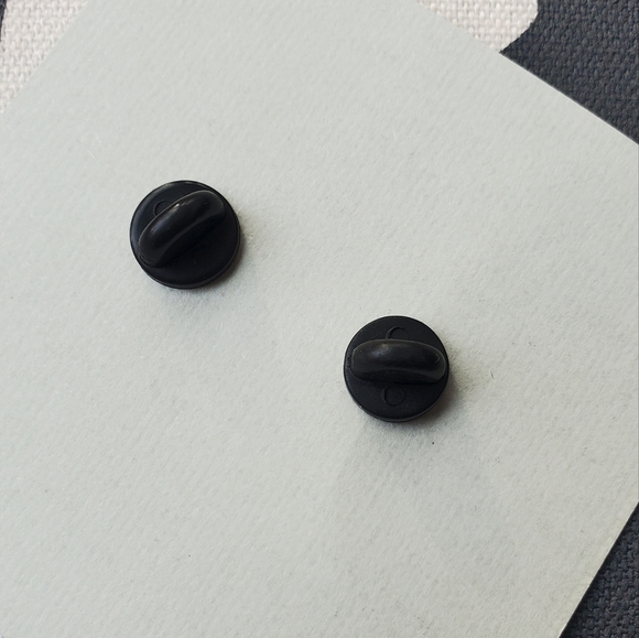 Set of 2 Enamel Pins Wine + Pizza Tarot card pins - Picture 4 of 4